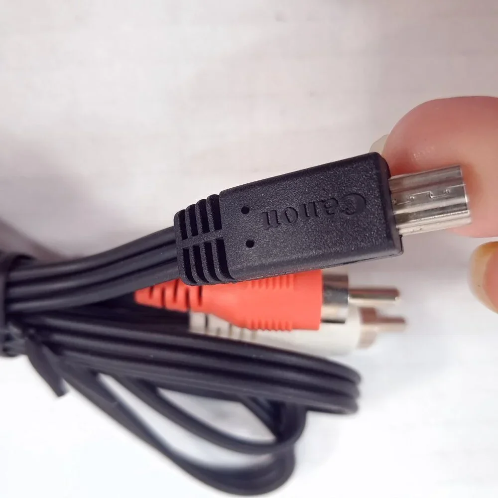 Canon AVC-DC400ST Mini USB to 3-RCA Male Audio/Video Breakout Cable cord OEM‎